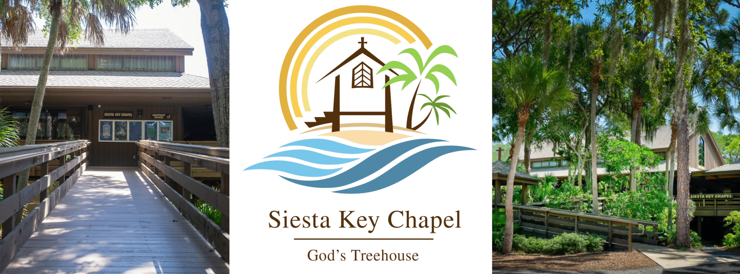 Pictures of outside Siesta Key Chapel