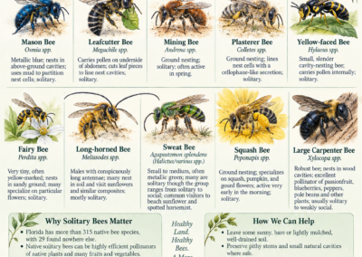 Solitary Bees Native pollinators that help support a healthy plant community