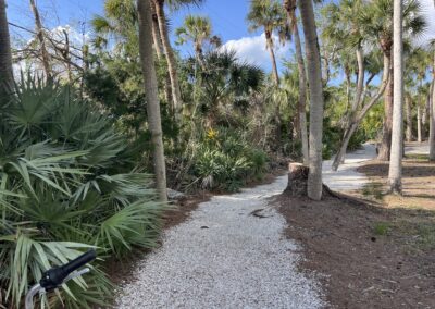 siesta key chapel path and trees
